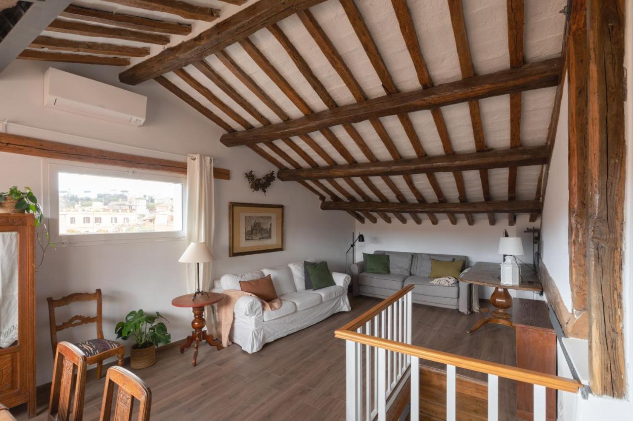 Amazing Penthouse With Terrace And Rooftop In Trastevere Řím Exteriér fotografie