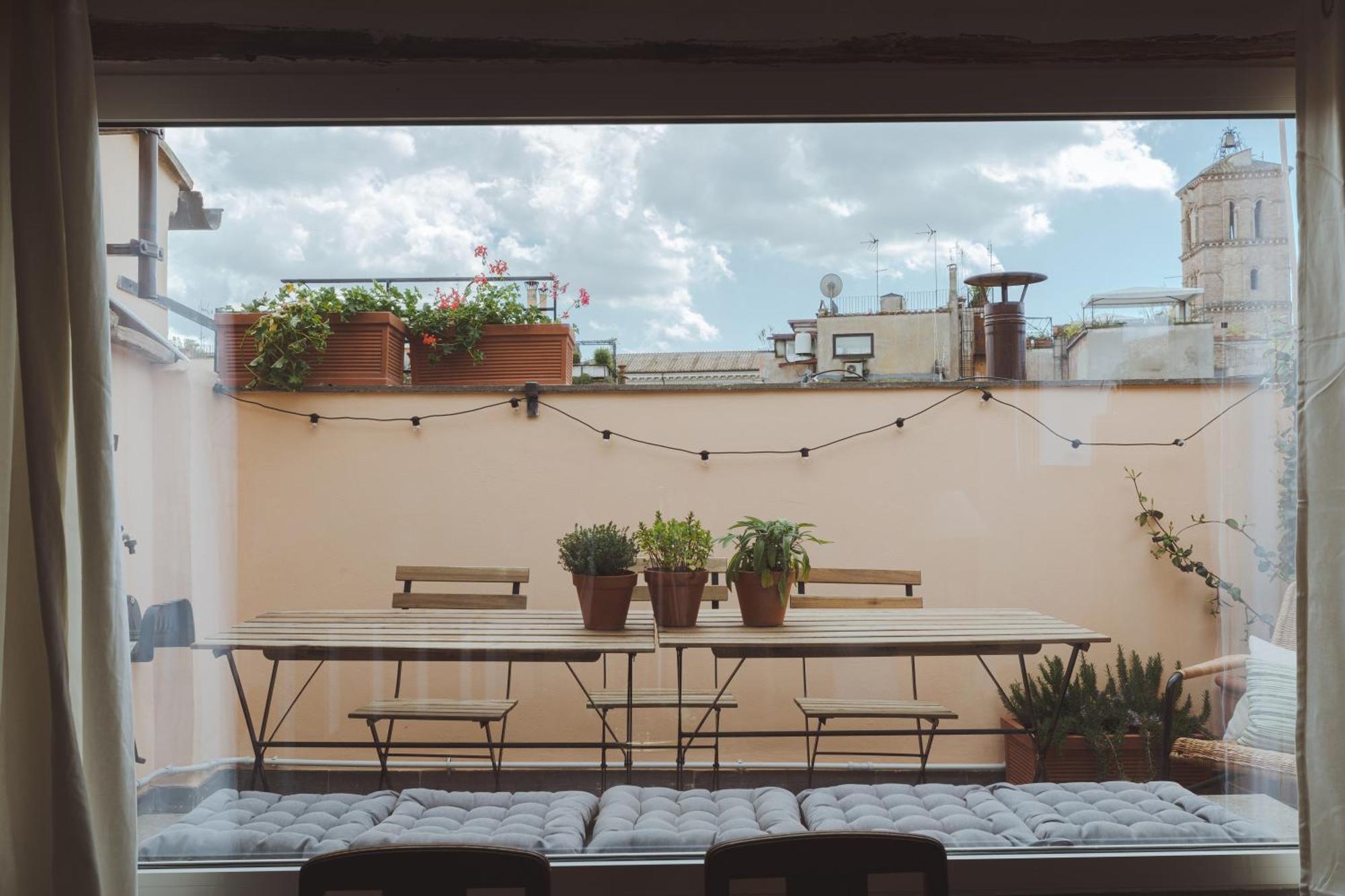 Amazing Penthouse With Terrace And Rooftop In Trastevere Řím Exteriér fotografie
