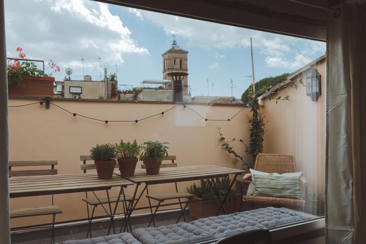 Amazing Penthouse With Terrace And Rooftop In Trastevere Řím Exteriér fotografie