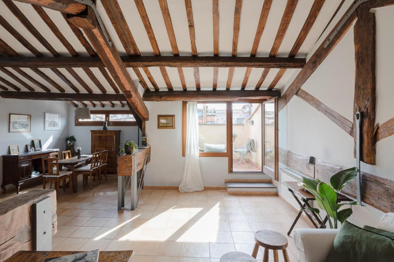Amazing Penthouse With Terrace And Rooftop In Trastevere Řím Exteriér fotografie